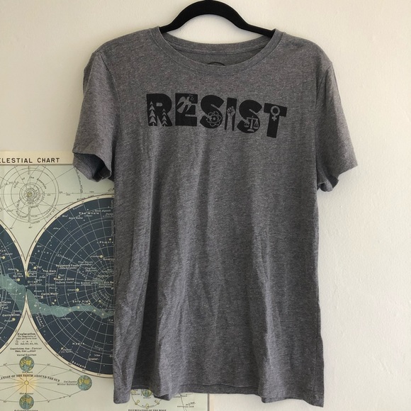 Tops - empowering “RESIST” tee